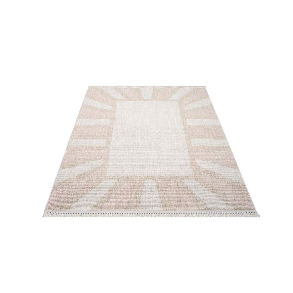 Carpet City Teppich »CLASICO 9152«, rechteckig, Kurzflor, Fransen, Bordüre, Boho-Stil, Wohnzimmer von Carpet City