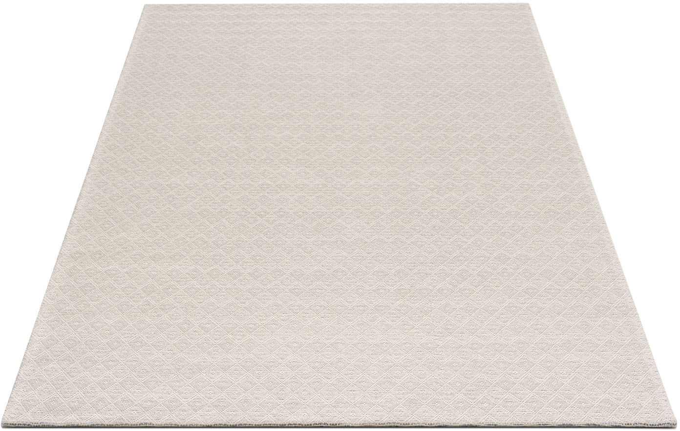 Carpet City Teppich »Cotton«, rechteckig, Flachgewebe, 100% Baumwolle, Rauten-Optik, Pflegeleicht von Carpet City