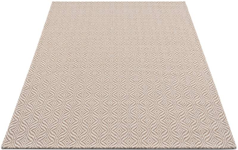 Carpet City Teppich »Cotton«, rechteckig, Flachgewebe, 100% Baumwolle, Rauten-Optik, Pflegeleicht von Carpet City