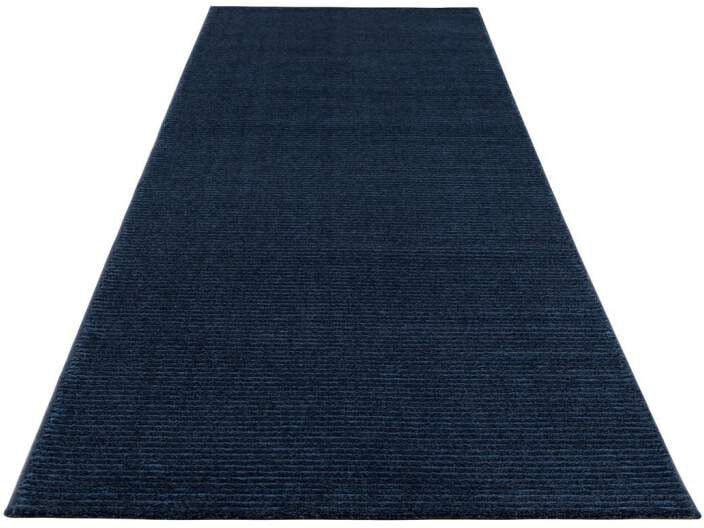 Carpet City Teppich »Friseé-Teppich FANCY900«, rechteckig, Kurzflor, Einfarbig, 3D-Optik, Streifen Look von Carpet City