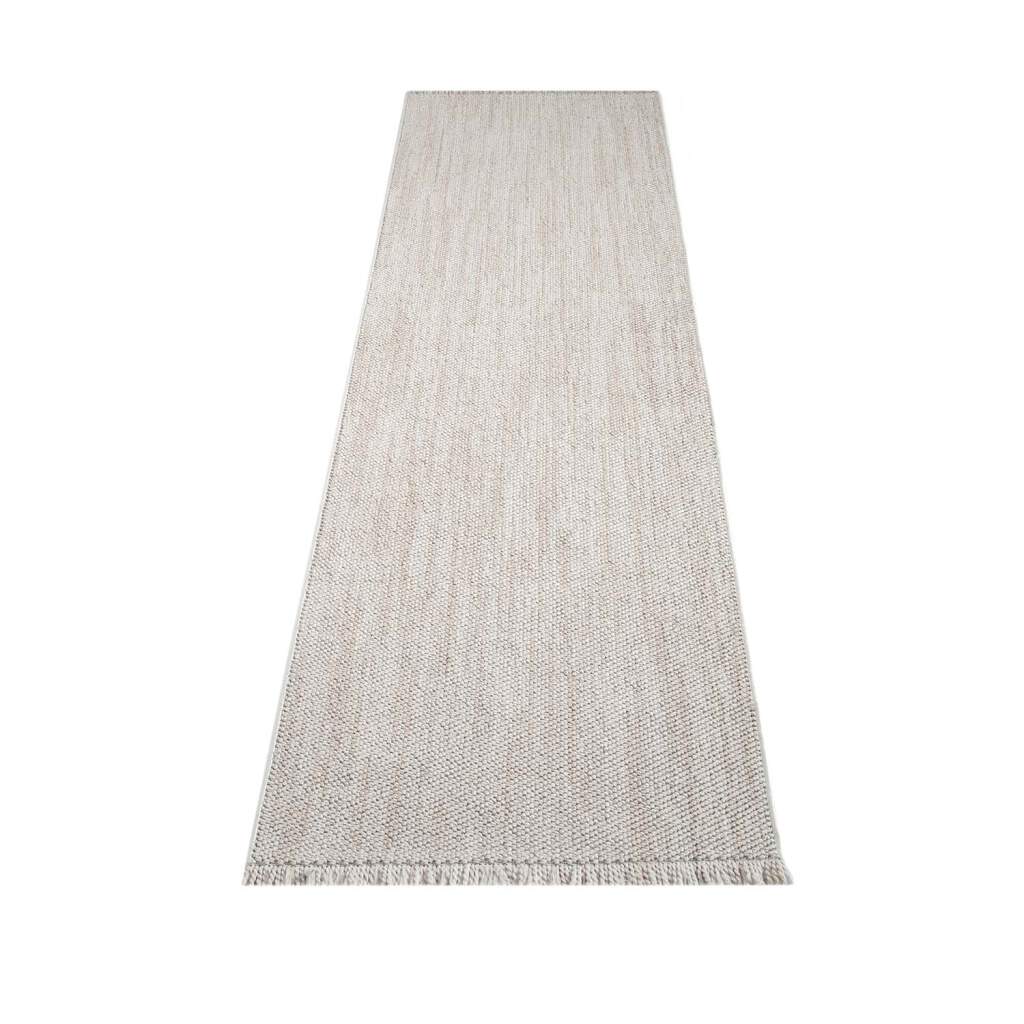 Carpet City Teppich »LINDO 8843«, rechteckig, 11 mm Höhe, Kurzflor, Hochtief-Muster/ 3D-Effekt, Fransen, Boho-Stil, Wohnzimmer von Carpet City