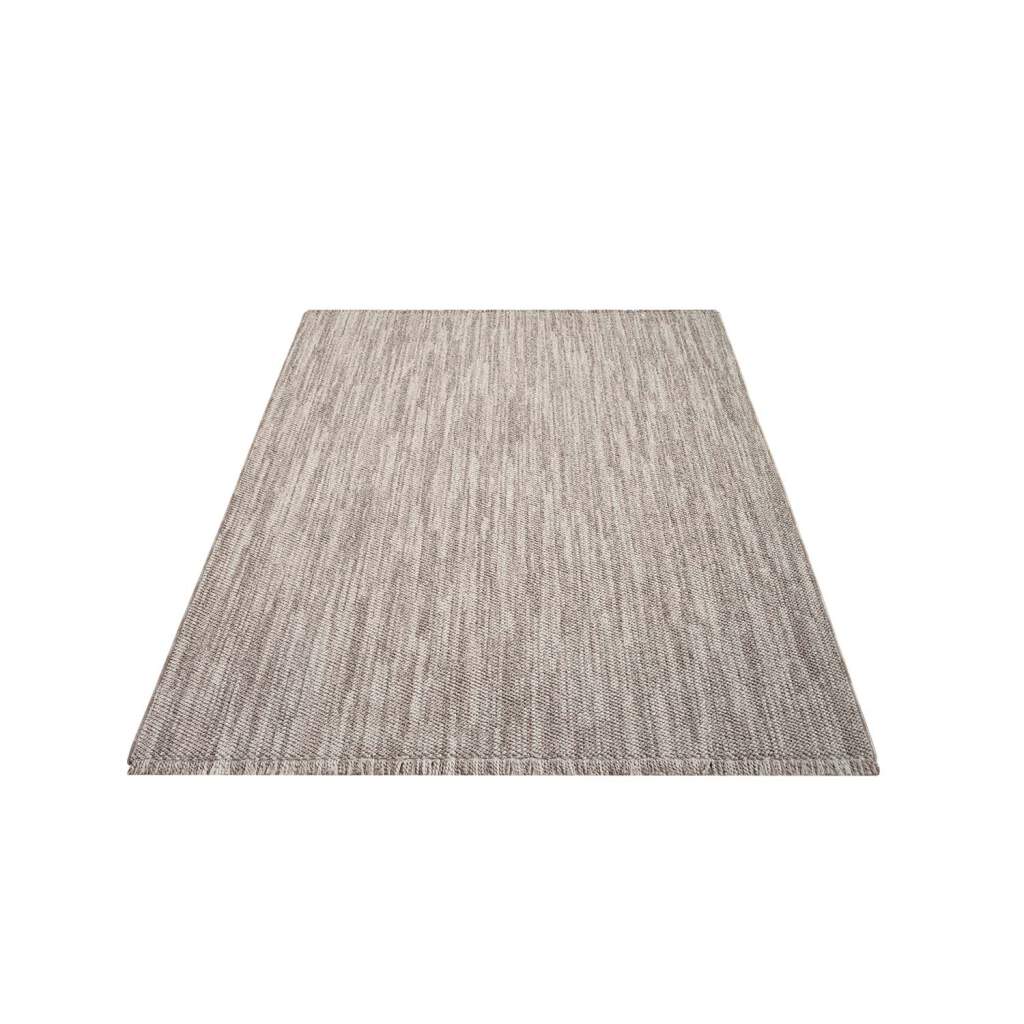 Carpet City Teppich »LINDO 8843«, rechteckig, 11 mm Höhe, Kurzflor, Hochtief-Muster/ 3D-Effekt, Fransen, Boho-Stil, Wohnzimmer von Carpet City