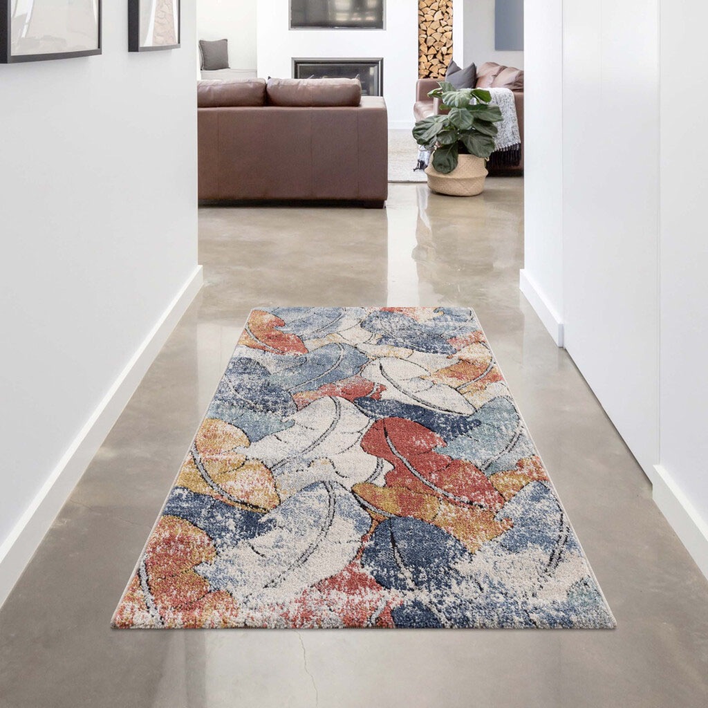 Carpet City Teppich »Mista 2553«, rechteckig, Kurzflor, Floral, Multicolor, Weich von Carpet City