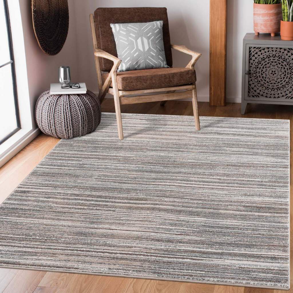 Carpet City Teppich »Moda«, rechteckig, Kurzflor, Streifen-Muster, Weicher Flor von Carpet City