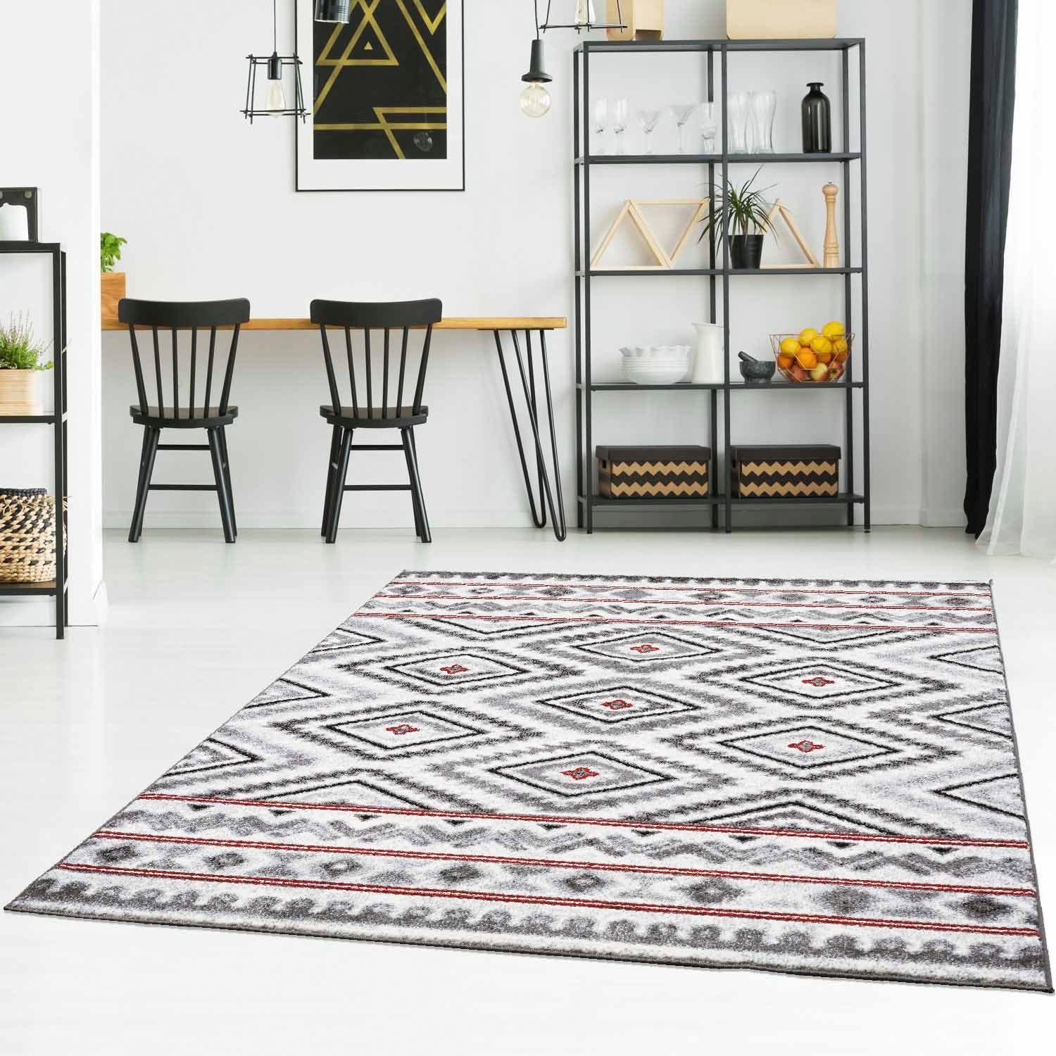 Carpet City Teppich »Moda 1129«, rechteckig, 11 mm Höhe, Kurzflor, Wohnzimmer von Carpet City