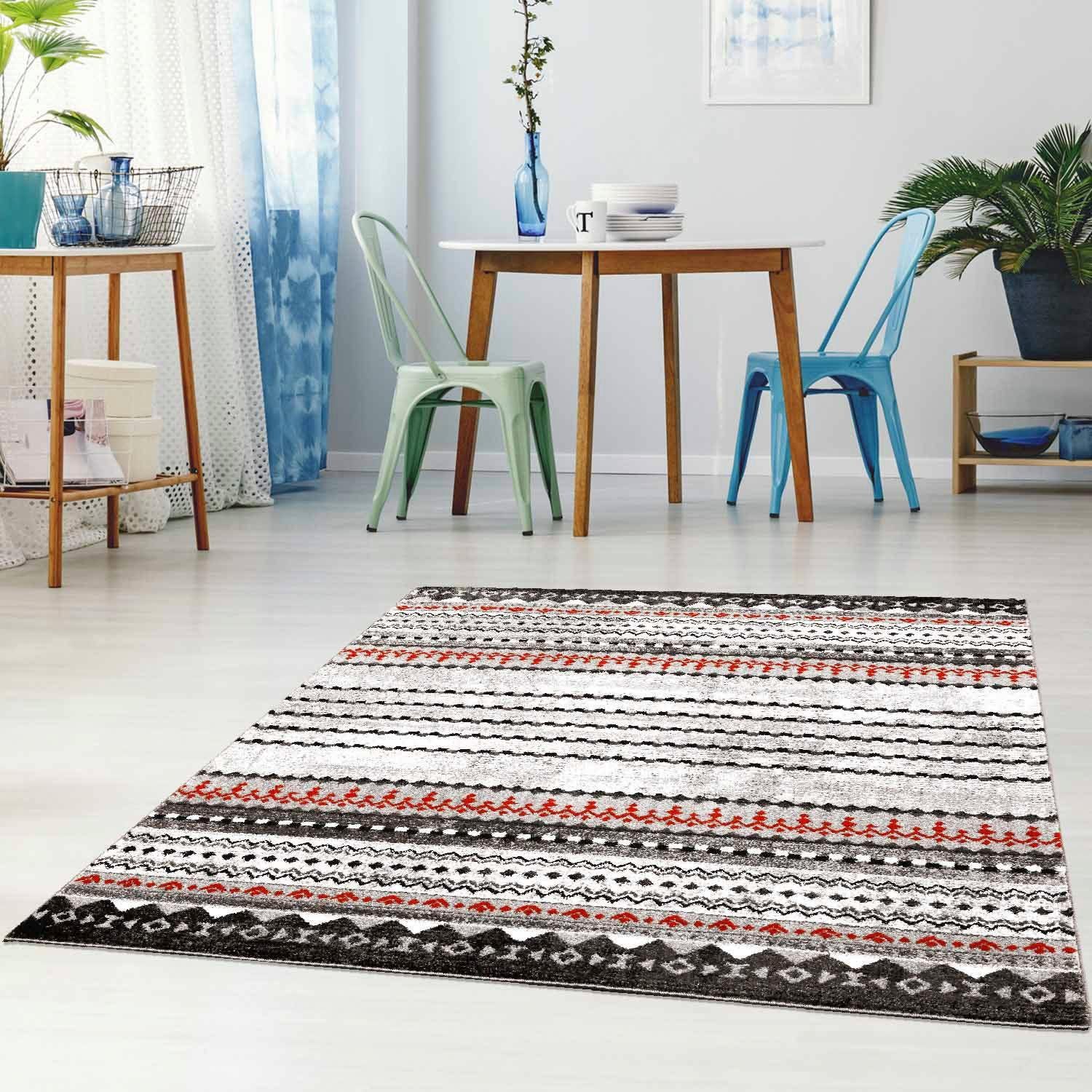 Carpet City Teppich »Moda 1136«, rechteckig, 11 mm Höhe, Kurzflor, Wohnzimmer von Carpet City