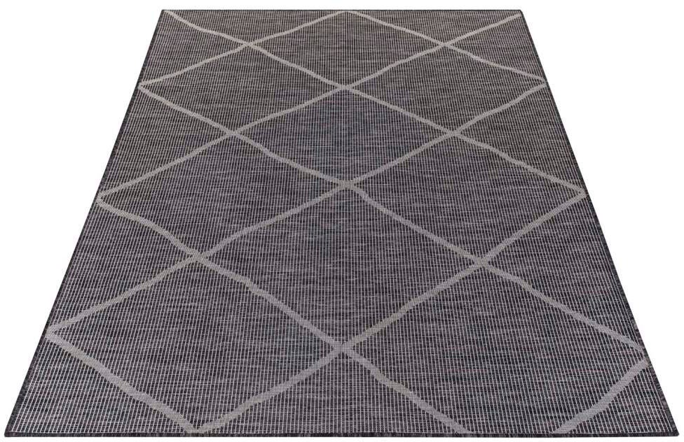 Carpet City Teppich »Palm«, rechteckig, Wetterfest & UV-beständig, für Balkon, Terrasse, Küche, flach gewebt von Carpet City