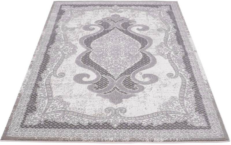 Carpet City Teppich »Platin 7741«, rechteckig, Kurzflor, Ornamente, Glänzend durch Polyester von Carpet City