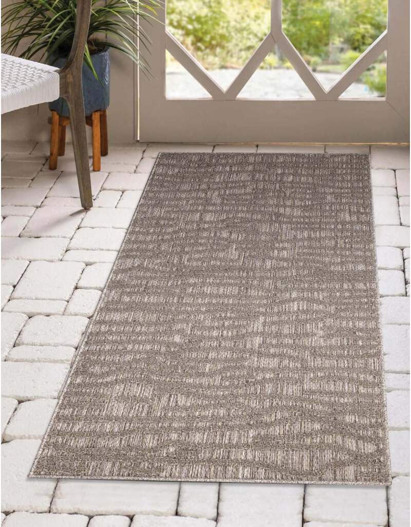 Carpet City Teppich »In-& Outdoorteppich Santorini 450, 3D-Effekt, Gestreift«, rechteckig, Wetterfest & UV-beständig für Terrasse, Balkon, Küche, Flur von Carpet City