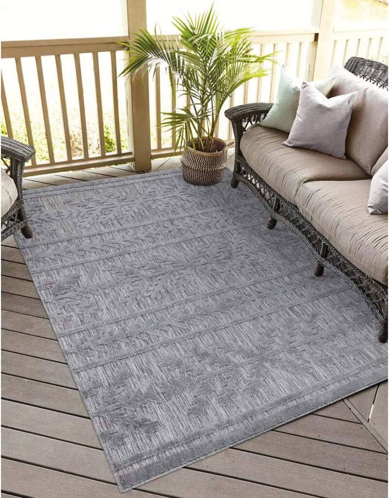 Carpet City Teppich »In-& Outdoorteppich Santorini 411, 3D-Effekt, Boho-Optik«, rechteckig, Wetterfest & UV-beständig für Terrasse, Balkon, Küche, Flur von Carpet City