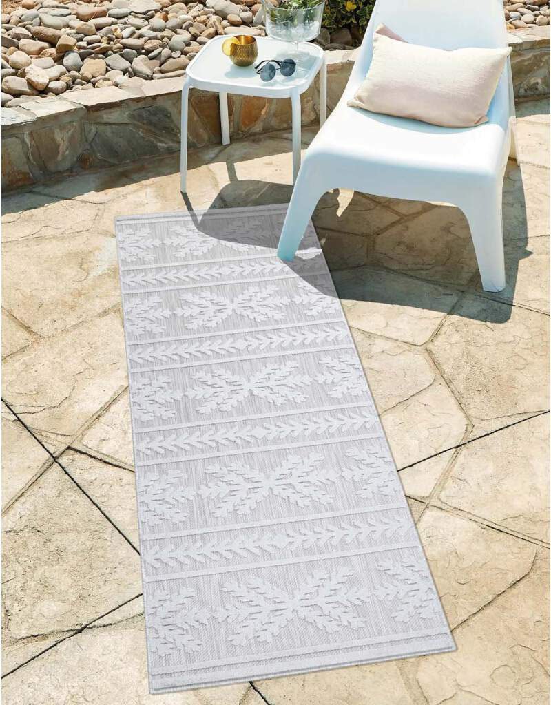 Carpet City Teppich »In-& Outdoorteppich Santorini 411, 3D-Effekt, Boho-Optik«, rechteckig, 5 mm Höhe, Wetterfest & UV-beständig für Terrasse, Balkon, Küche, Flur von Carpet City