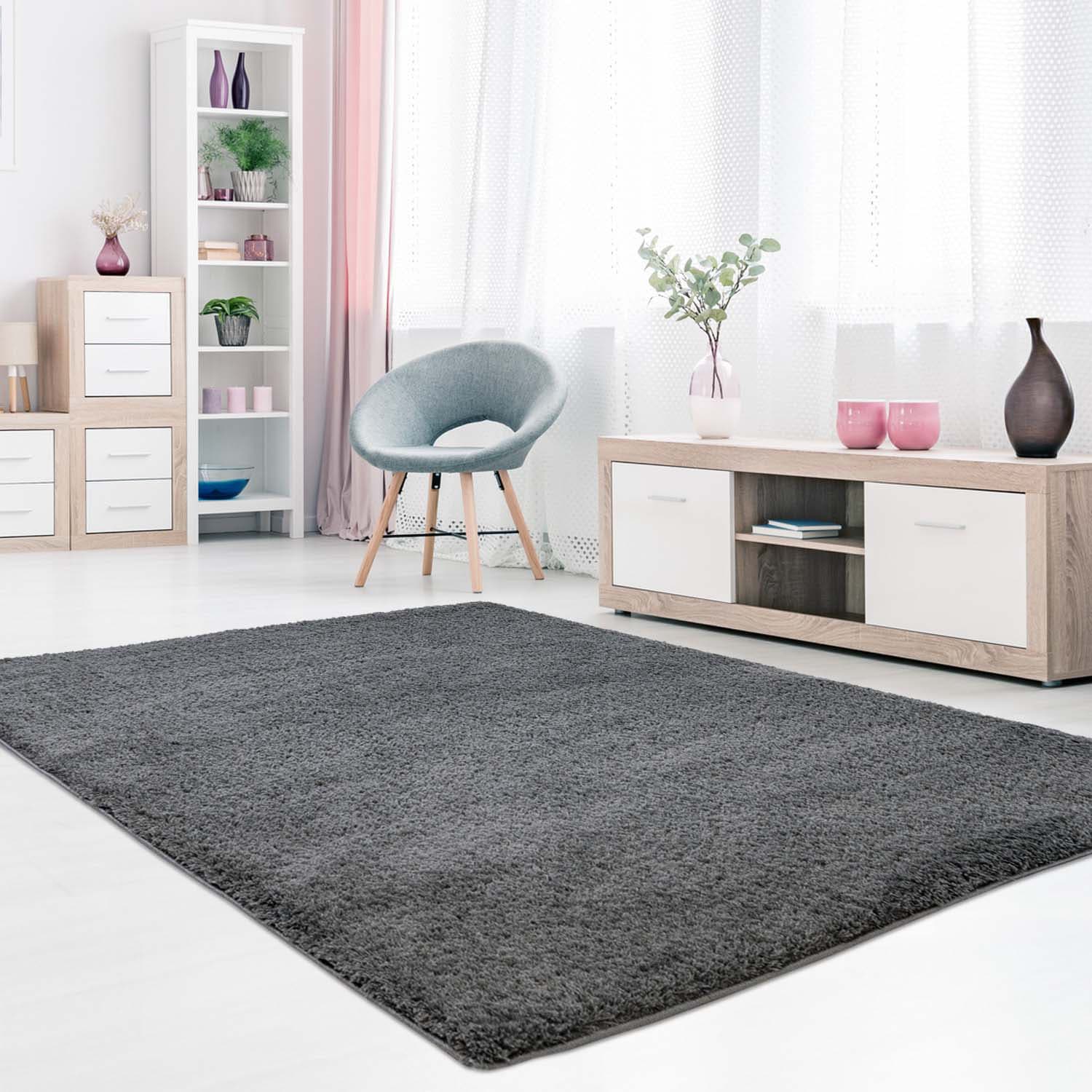 Carpet City Teppich »Softshine 2236«, rechteckig, 14 mm Höhe, Hochflor, besonders weich, Uni-Farben von Carpet City