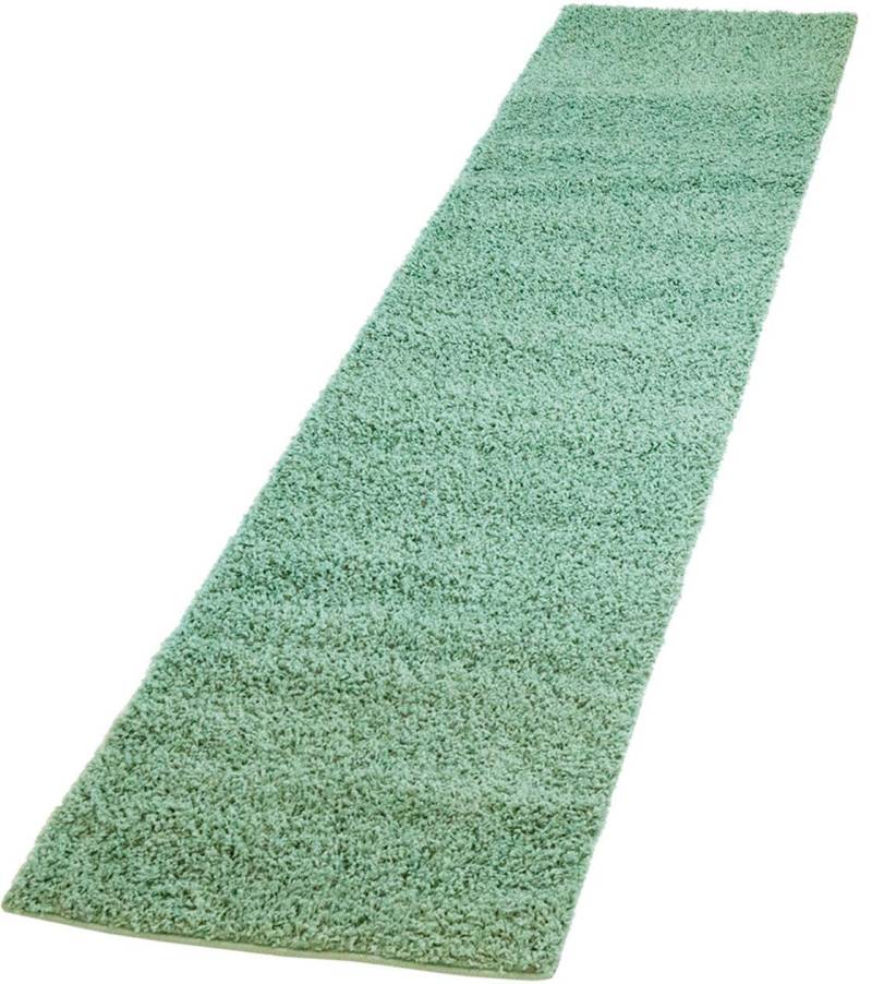 Carpet City Hochflor-Läufer »Pastell Shaggy300«, rechteckig, Shaggy Hochflor Teppich, Uni Farben, Weich, ideal für Flur & Diele von Carpet City