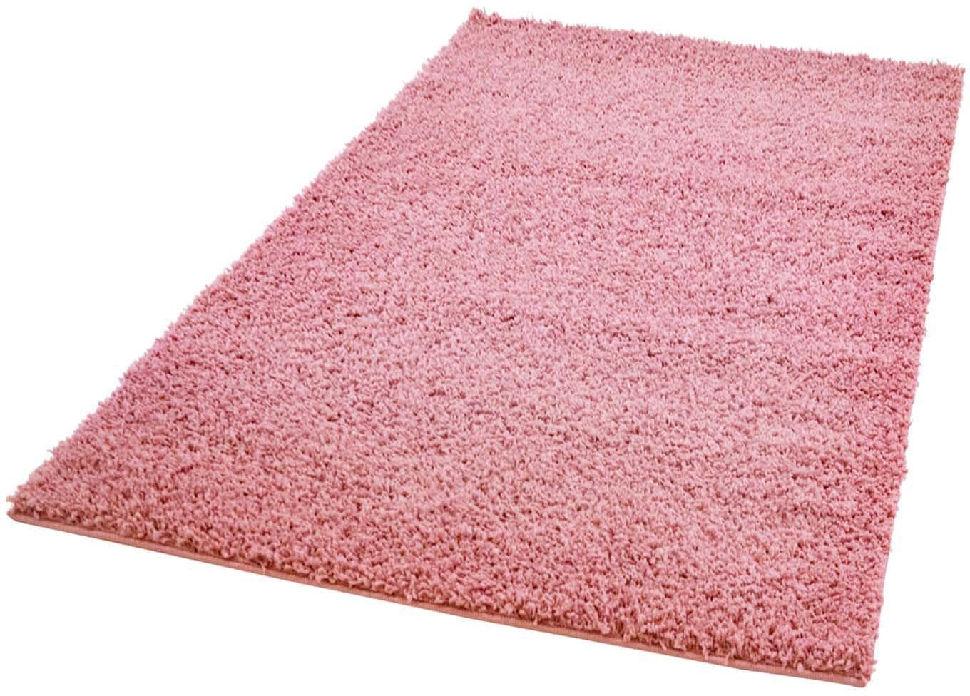 Carpet City Hochflor-Teppich »Pastell Shaggy300«, rechteckig, Shaggy Hochflor Teppich, Uni Farben, Weich von Carpet City
