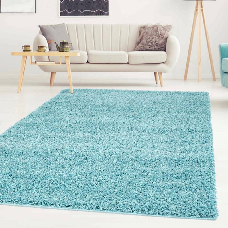 Carpet City Hochflor-Teppich »Shaggi uni 500«, rechteckig, 30 mm Höhe, Shaggy-Teppich, Uni Farben, Langflor, Weich von Carpet City