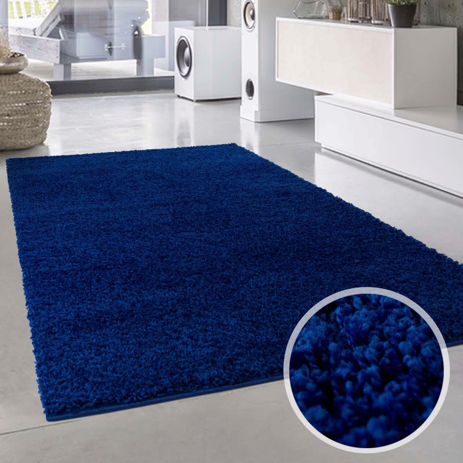 Carpet City Hochflor-Teppich »Shaggi uni 500«, rechteckig, Shaggy-Teppich, Uni Farben, Langflor, Weich von Carpet City