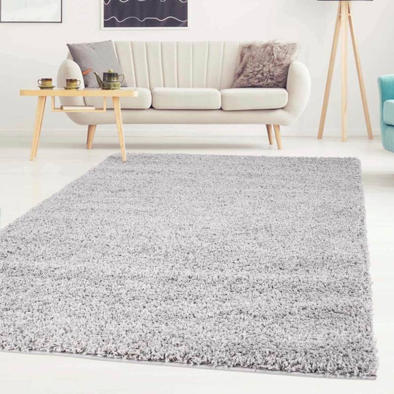 Carpet City Hochflor-Teppich »Shaggi uni 500«, rechteckig, 30 mm Höhe, Shaggy-Teppich, Uni Farben, Langflor, Weich von Carpet City