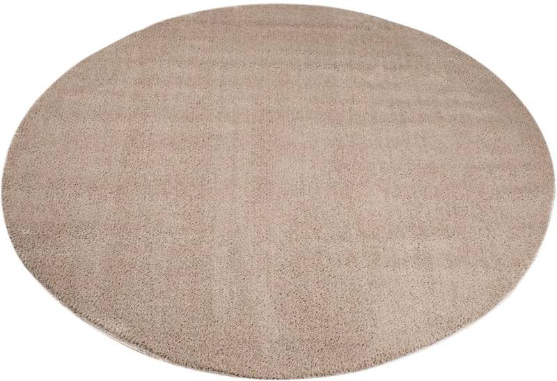 Carpet City Teppich »Softshine 2236«, rund, 14 mm Höhe, besonders weich, Uni Farben, ideal für Wohnzimmer & Schlafzimmer von Carpet City