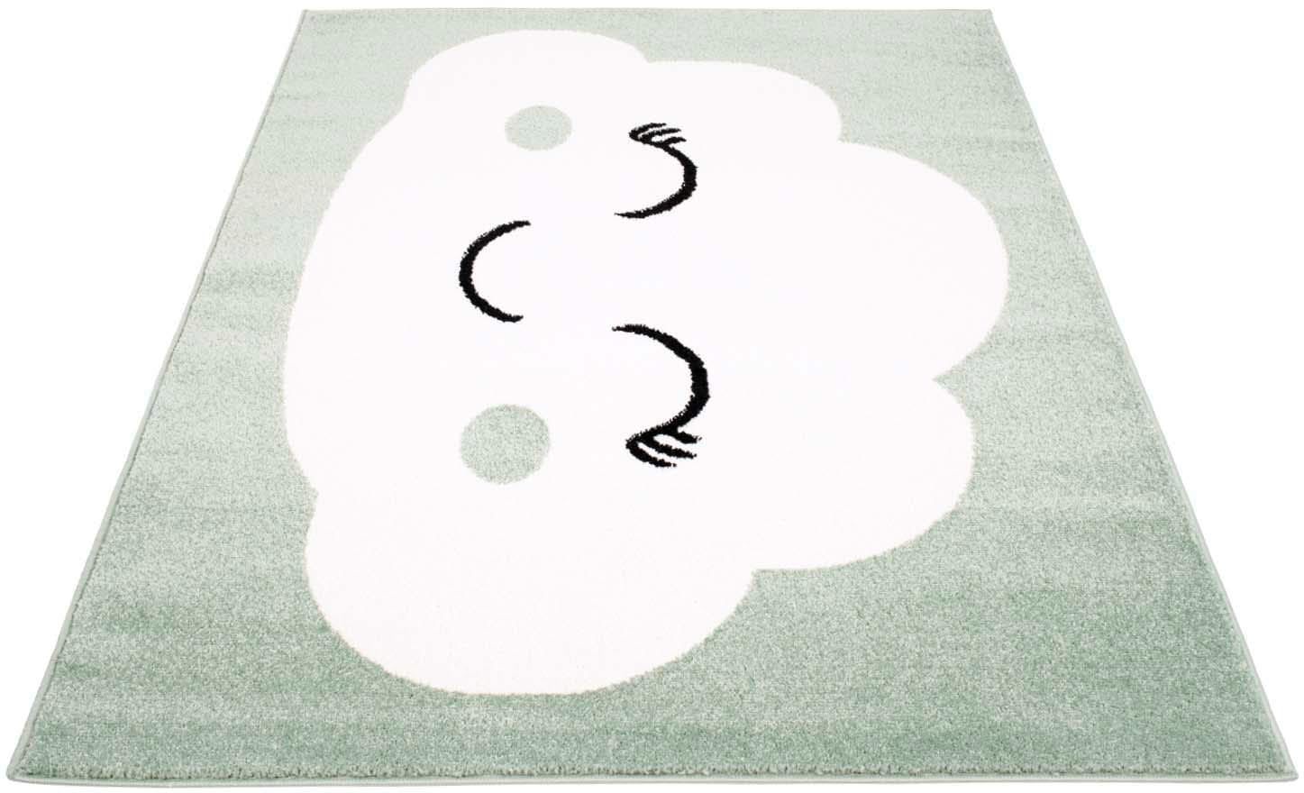 Carpet City Kinderteppich »Bubble Kids 1324«, rechteckig, 11 mm Höhe, Spielteppich, Wolke, Weicher Flor, Pflegeleicht, Kinderzimmer von Carpet City