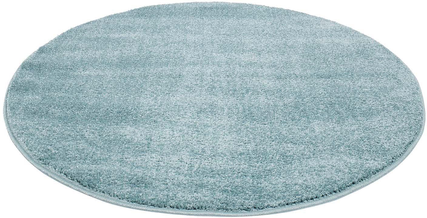 Carpet City Teppich »Moda Soft 2081«, rund, 11 mm Höhe, Kurzflor, Uni Farben, Weicher Flor von Carpet City