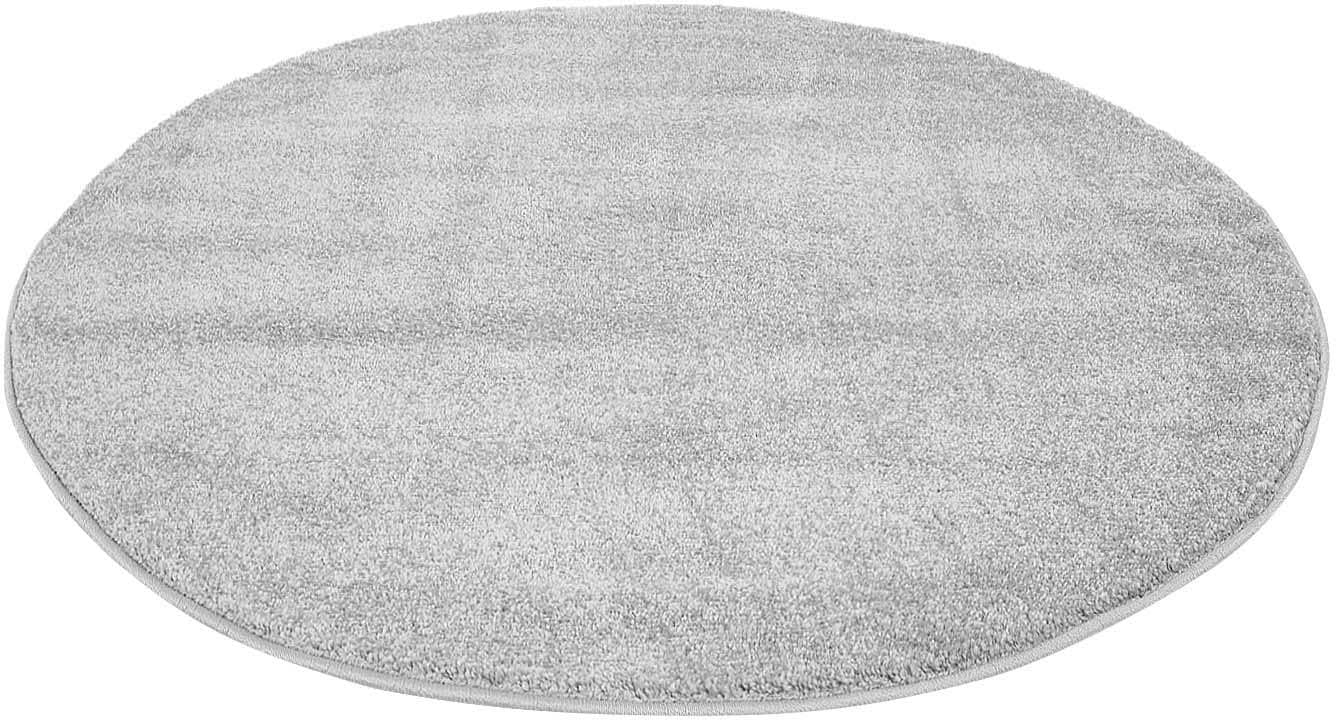 Carpet City Teppich »Moda Soft 2081«, rund, 11 mm Höhe, Kurzflor, Uni Farben, Weicher Flor von Carpet City