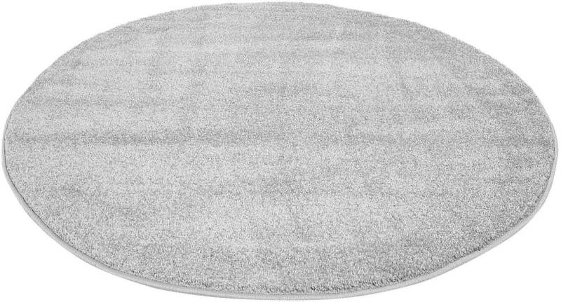 Carpet City Teppich »Moda Soft 2081«, rund, 11 mm Höhe, Kurzflor, Uni Farben, Weicher Flor von Carpet City