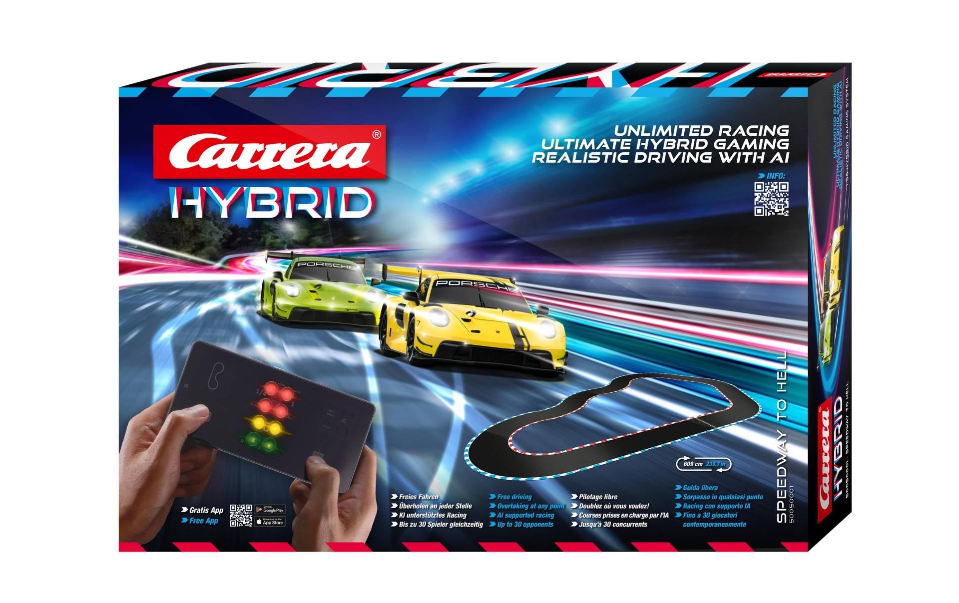 Carrera® Rennbahn-Auto »Speedway to Hell – Hybrid Set« von Carrera®