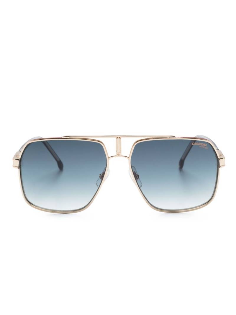 Carrera 1055/S oversized square-frame sunglasses - Gold von Carrera