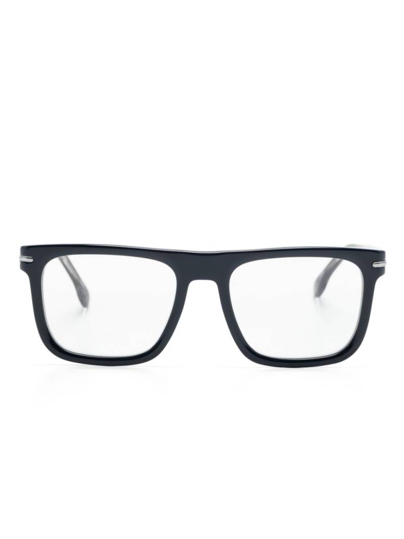 Carrera stripe-detail square-frame glasses - Blue von Carrera