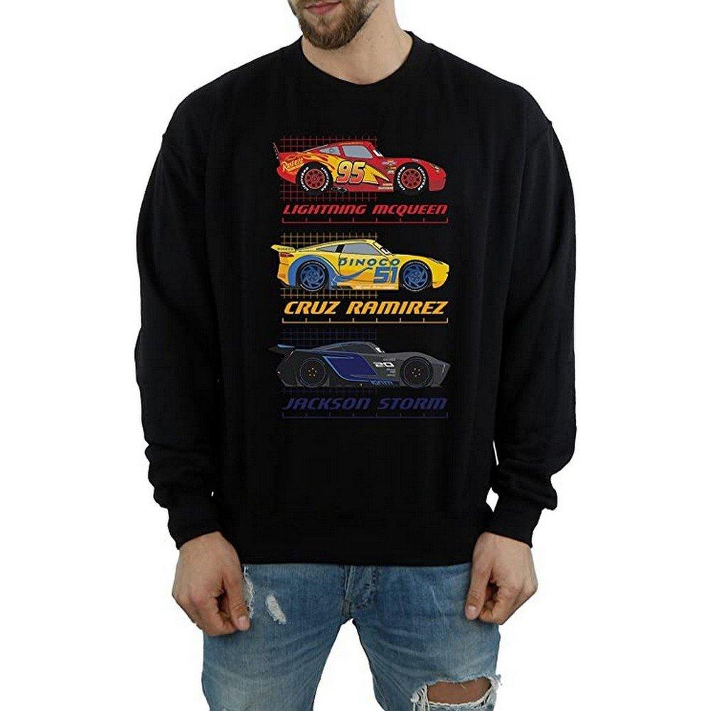 Racer Profile Sweatshirt Herren Schwarz S von Cars