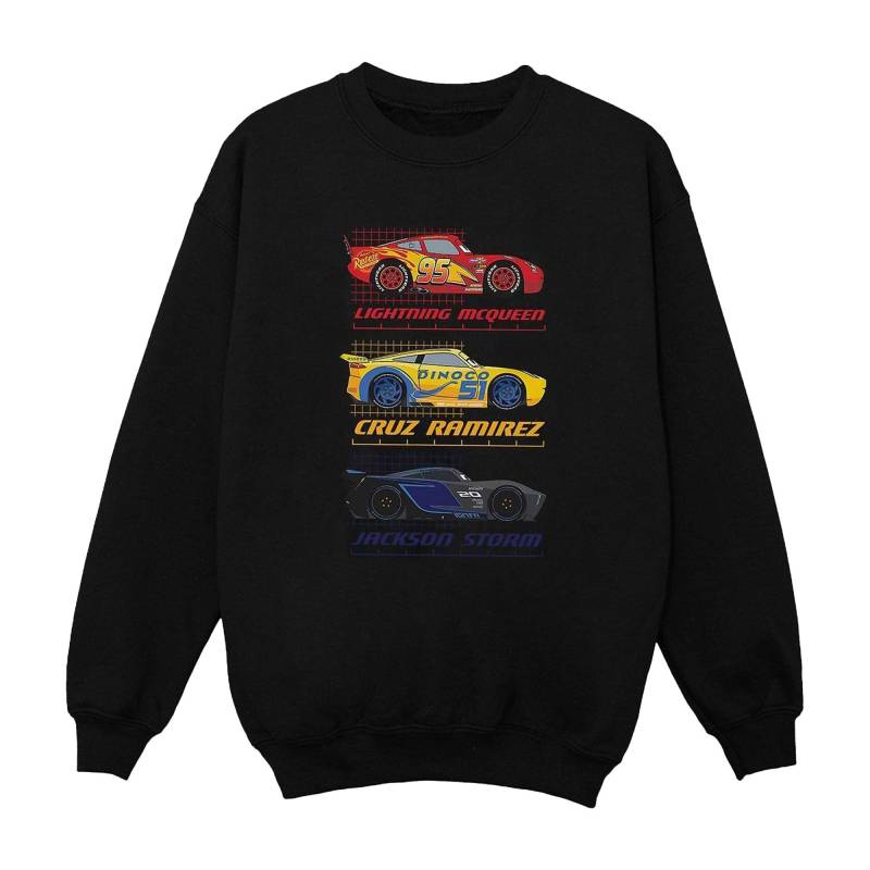 Cars - Racer Profile Sweatshirt, 116, Schwarz von Cars