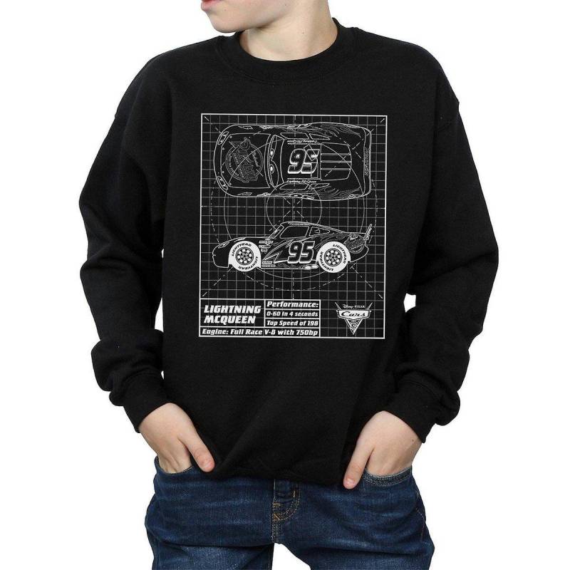 Cars - Sweatshirt, 128, Schwarz von Cars