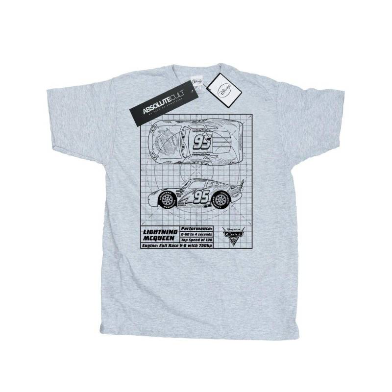 Tshirt Herren Grau 3XL von Cars