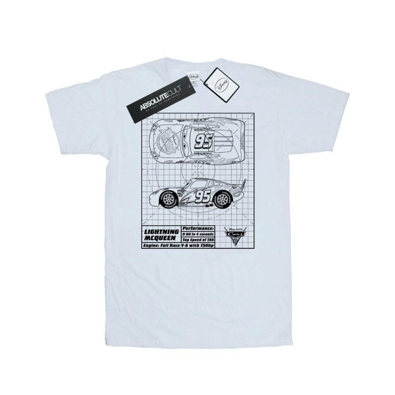 Cars - TShirt, für Herren, Weiss, Größe 3XL von Cars