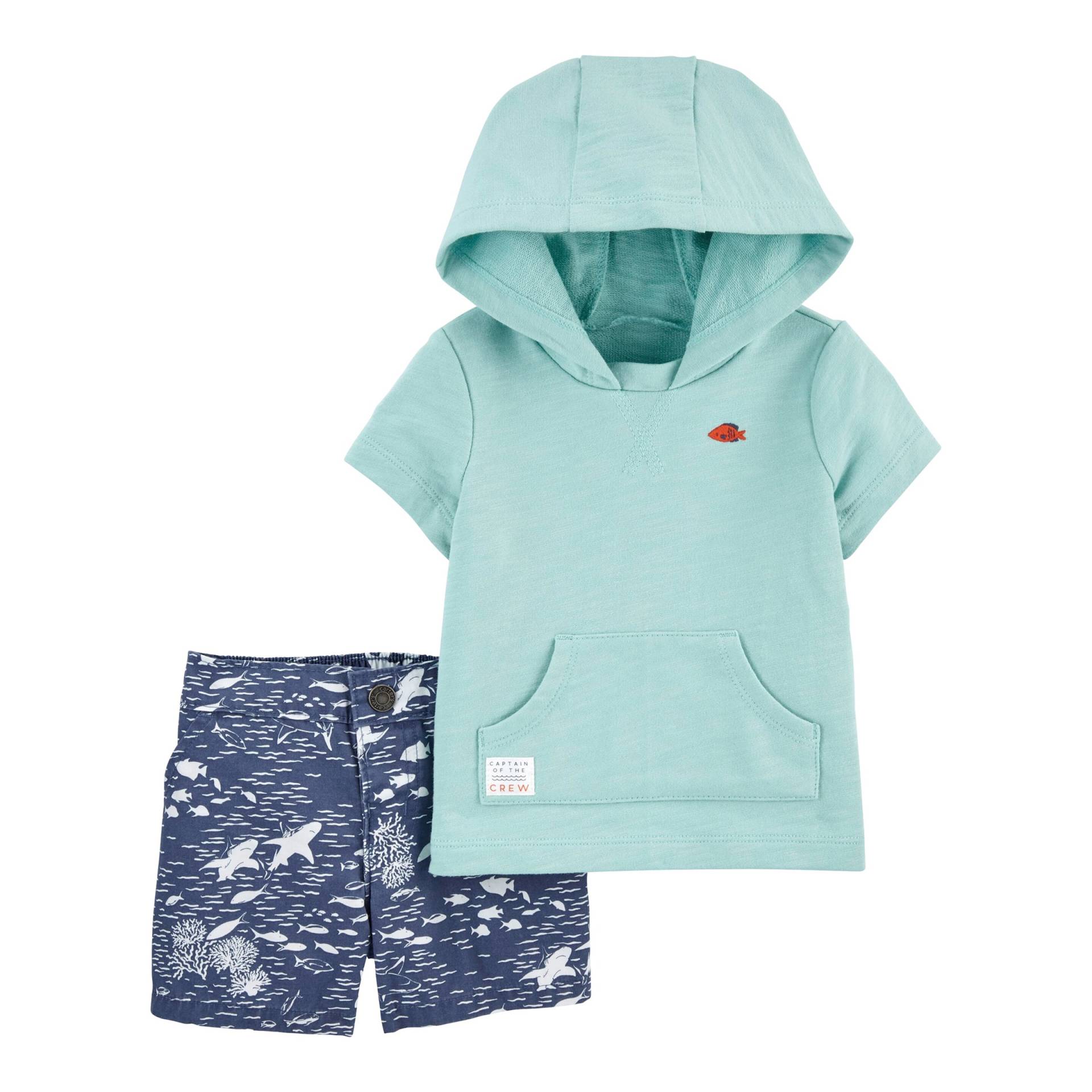 2-tlg. Set T-Shirt mit Kapuze und Sweatshorts 2-tlg. Set T-Shirt mit Kapuze und Sweatshorts von Carter's