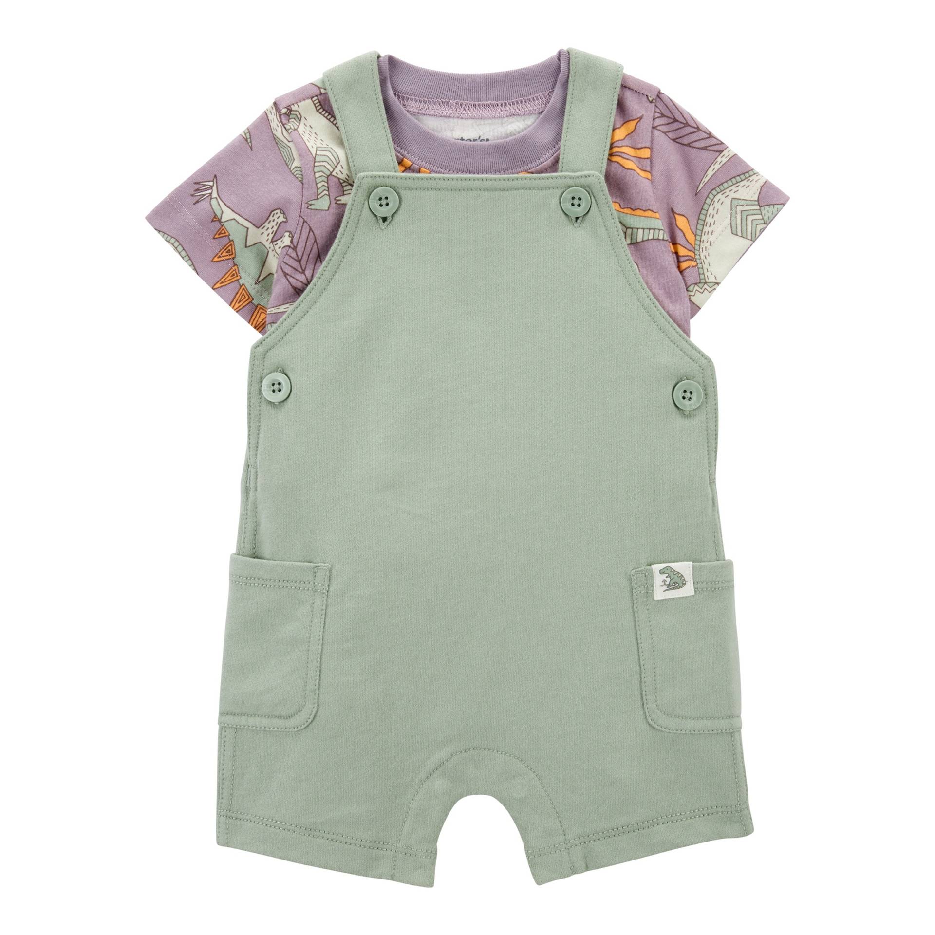 2-tlg. Set T-Shirt und Latzhose kurz Dinos 2-tlg. Set T-Shirt und Latzhose kurz Dinos von Carter's