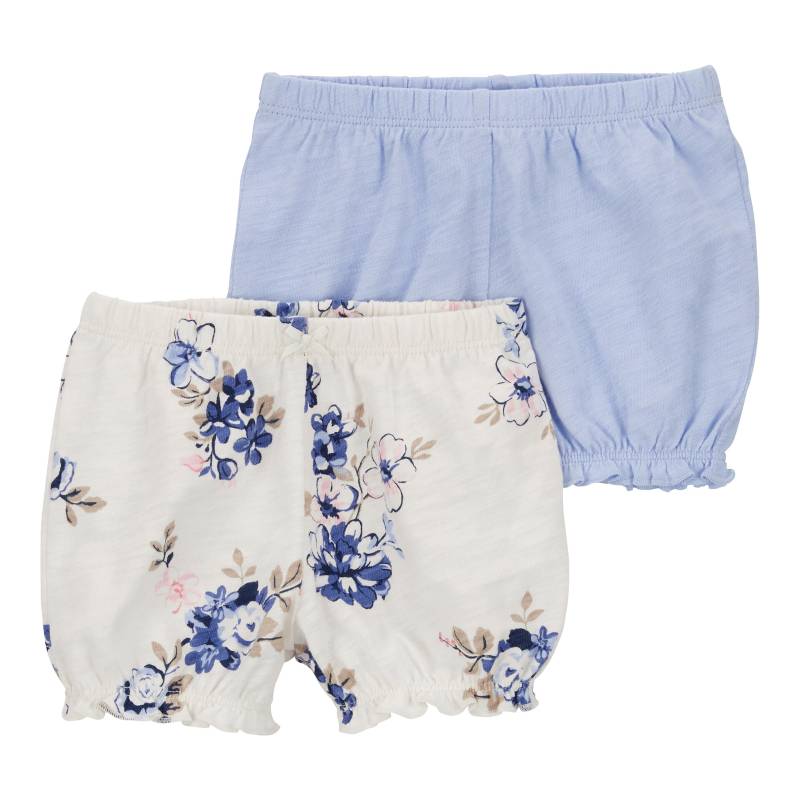 2er-Pack Shorts Rüschen Blumen von Carter's