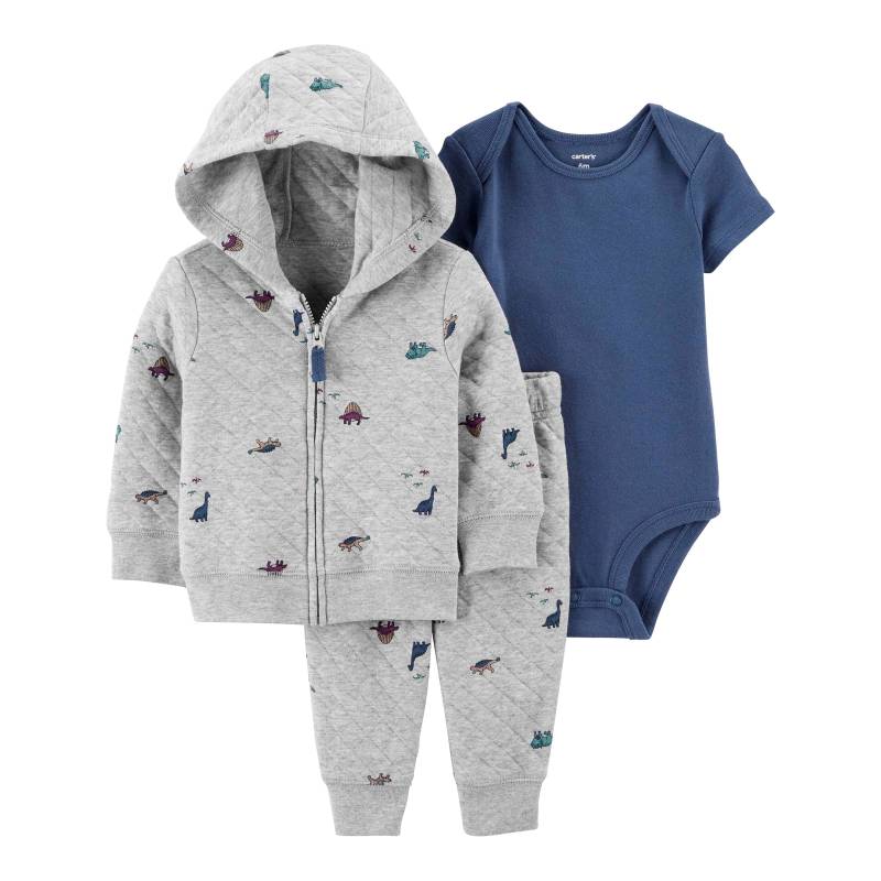 3-tlg. Set Body langarm, Sweatjacke und Jogginghose Dinos von Carter's