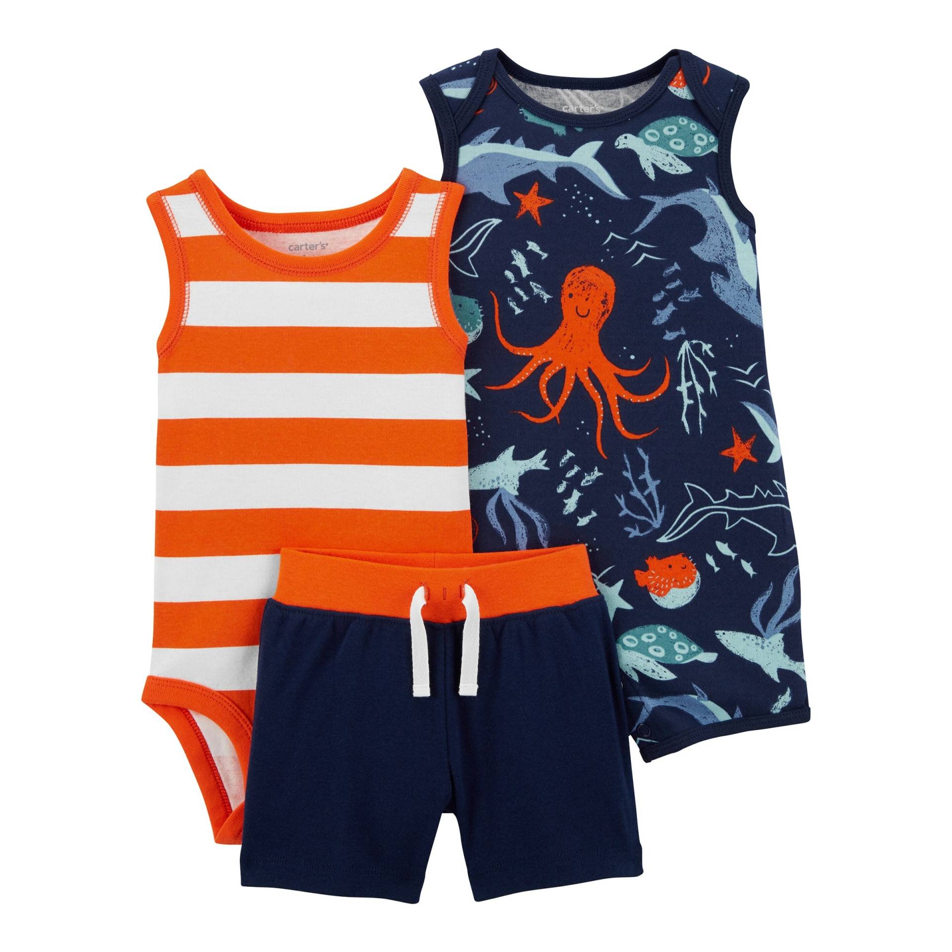3-tlg. Set Body ohne Arm, Shorts und Spieler Meerestiere 3-tlg. Set Body ohne Arm, Shorts und Spieler Meerestiere von Carter's