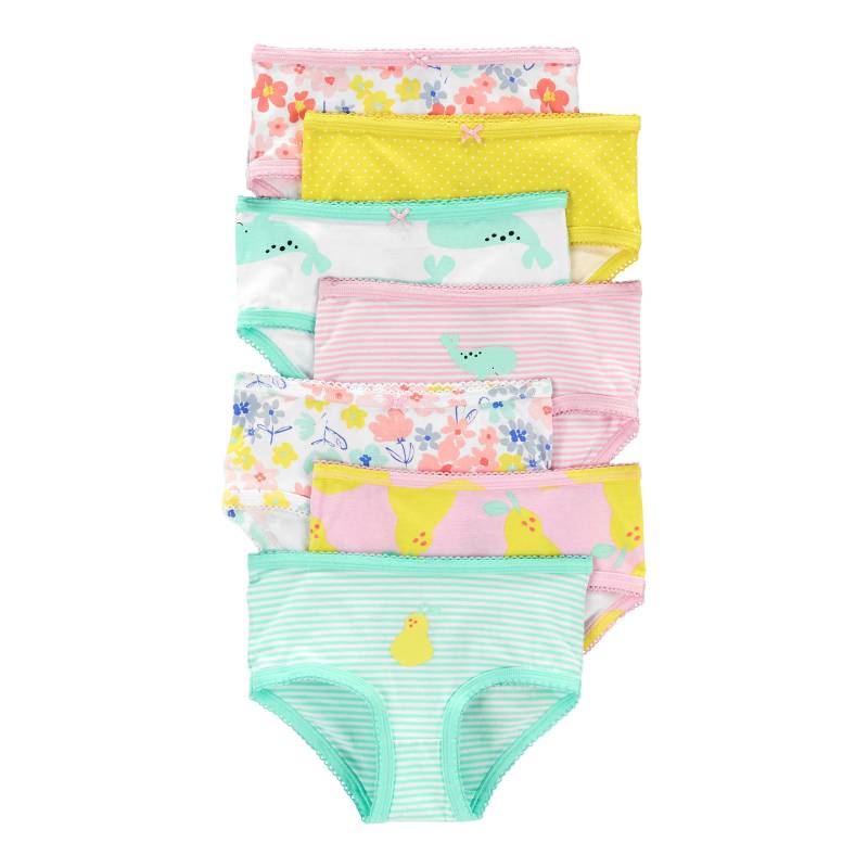 7er-Pack Slips Wale Blumen von Carter's