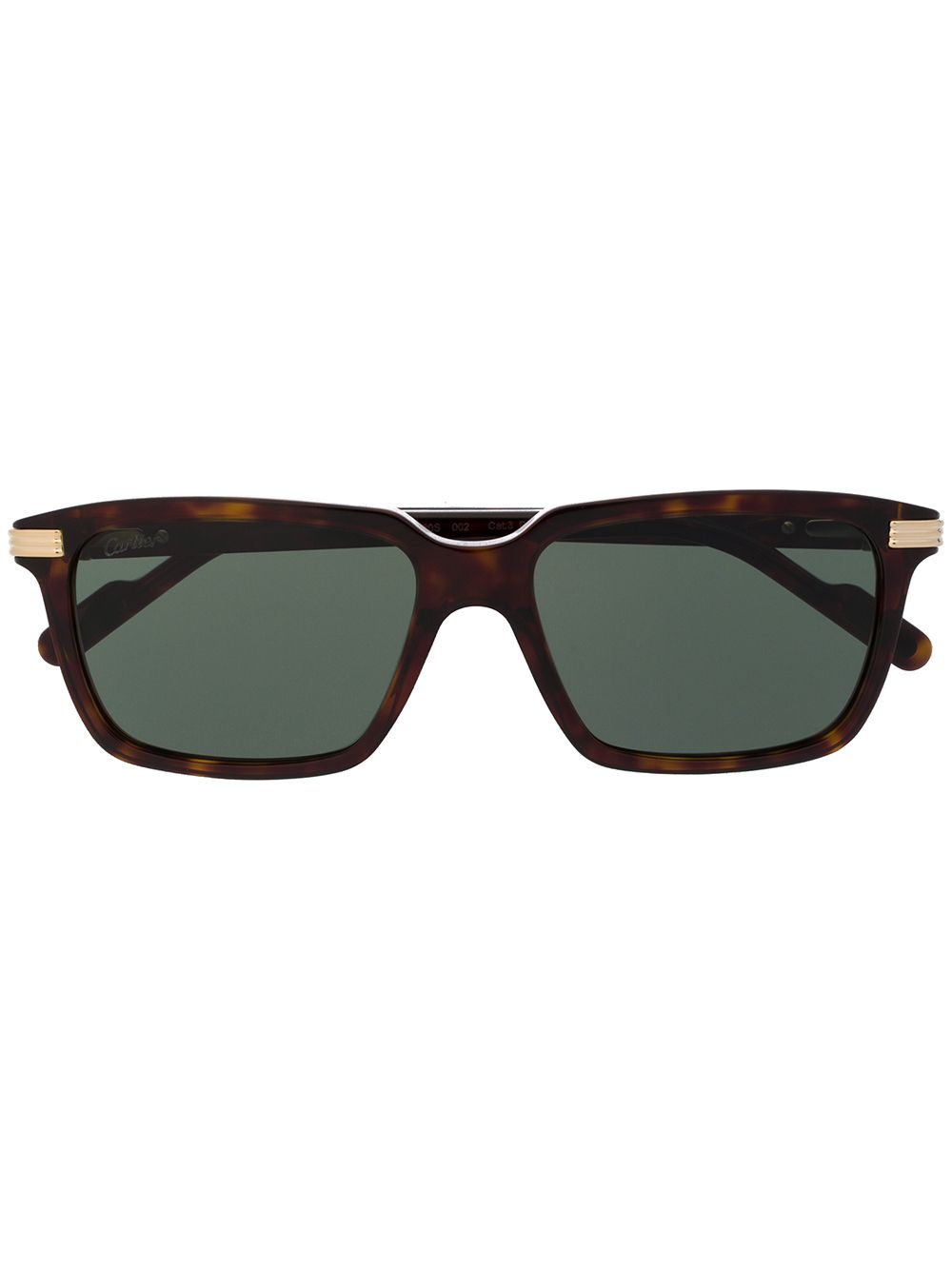 Cartier Eyewear C de Cartier rectangular-frame sunglasses - Brown von Cartier Eyewear