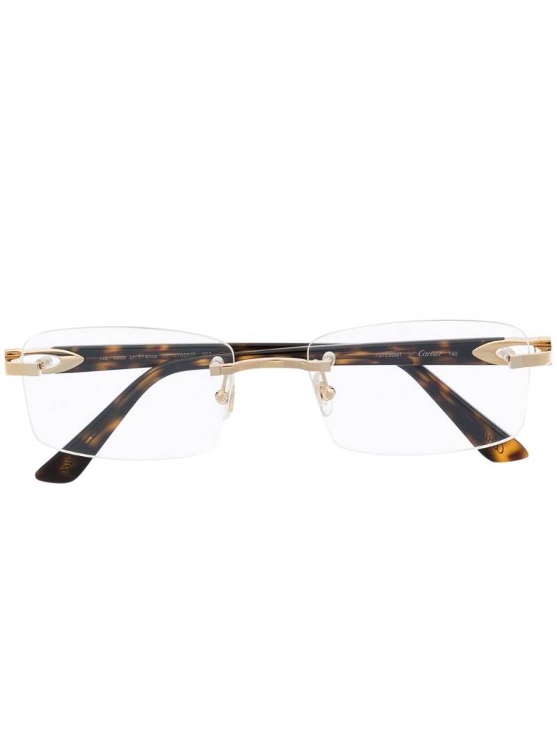 Cartier Eyewear CT0287O frameless glasses - Brown von Cartier Eyewear