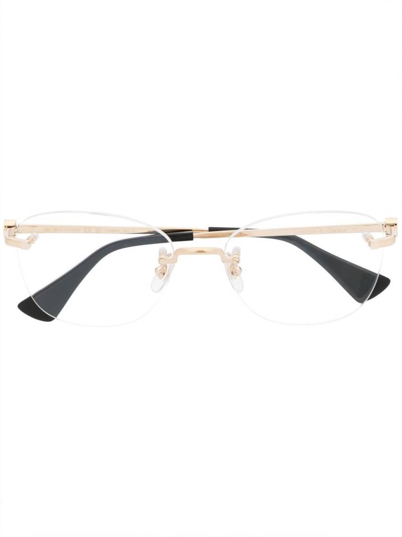 Cartier Eyewear frameless contrast-tips glasses - Gold von Cartier Eyewear