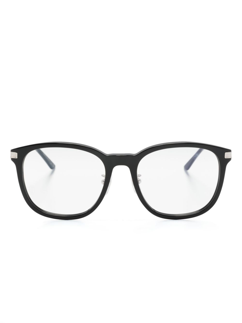 Cartier Eyewear CT0454O square-frame glasses - Black von Cartier Eyewear