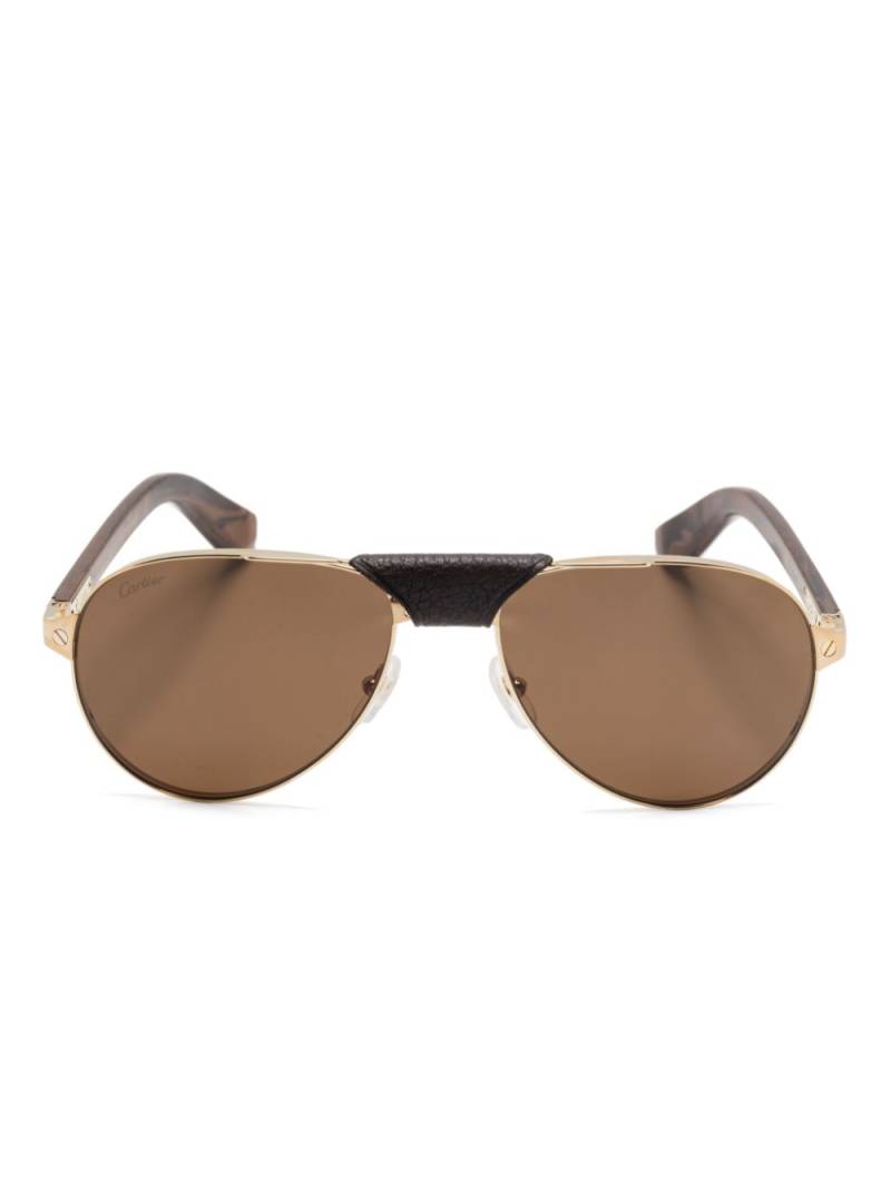 Cartier Eyewear CT0495S sunglasses - Brown von Cartier Eyewear