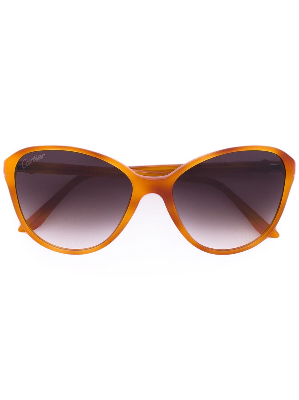 Cartier Eyewear Double C Décor butterfly-frame sunglasses - Yellow von Cartier Eyewear