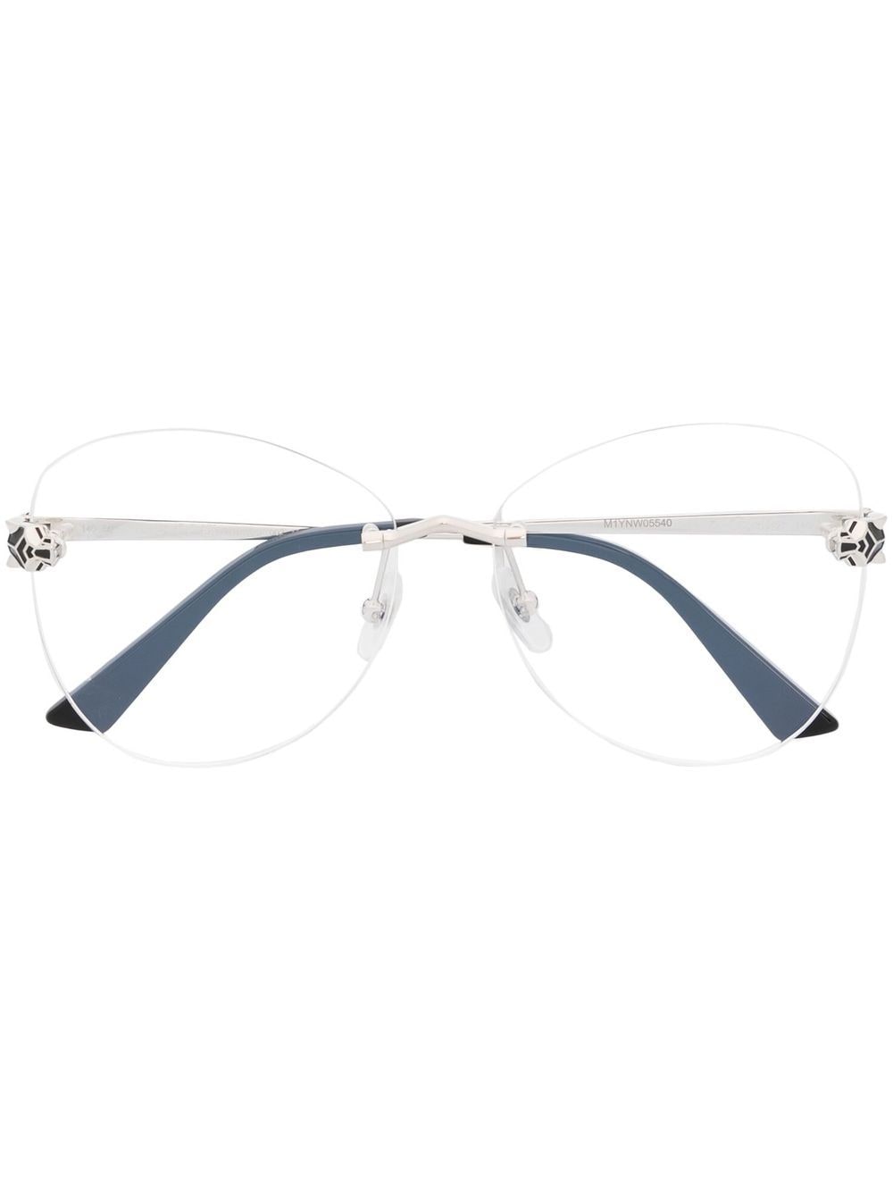 Cartier Eyewear Panther frameless glasses - Silver von Cartier Eyewear