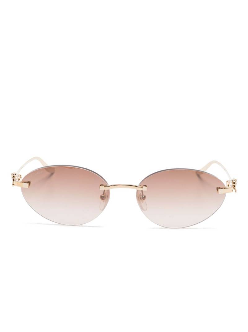 Cartier Eyewear Panthère sunglasses - Gold von Cartier Eyewear