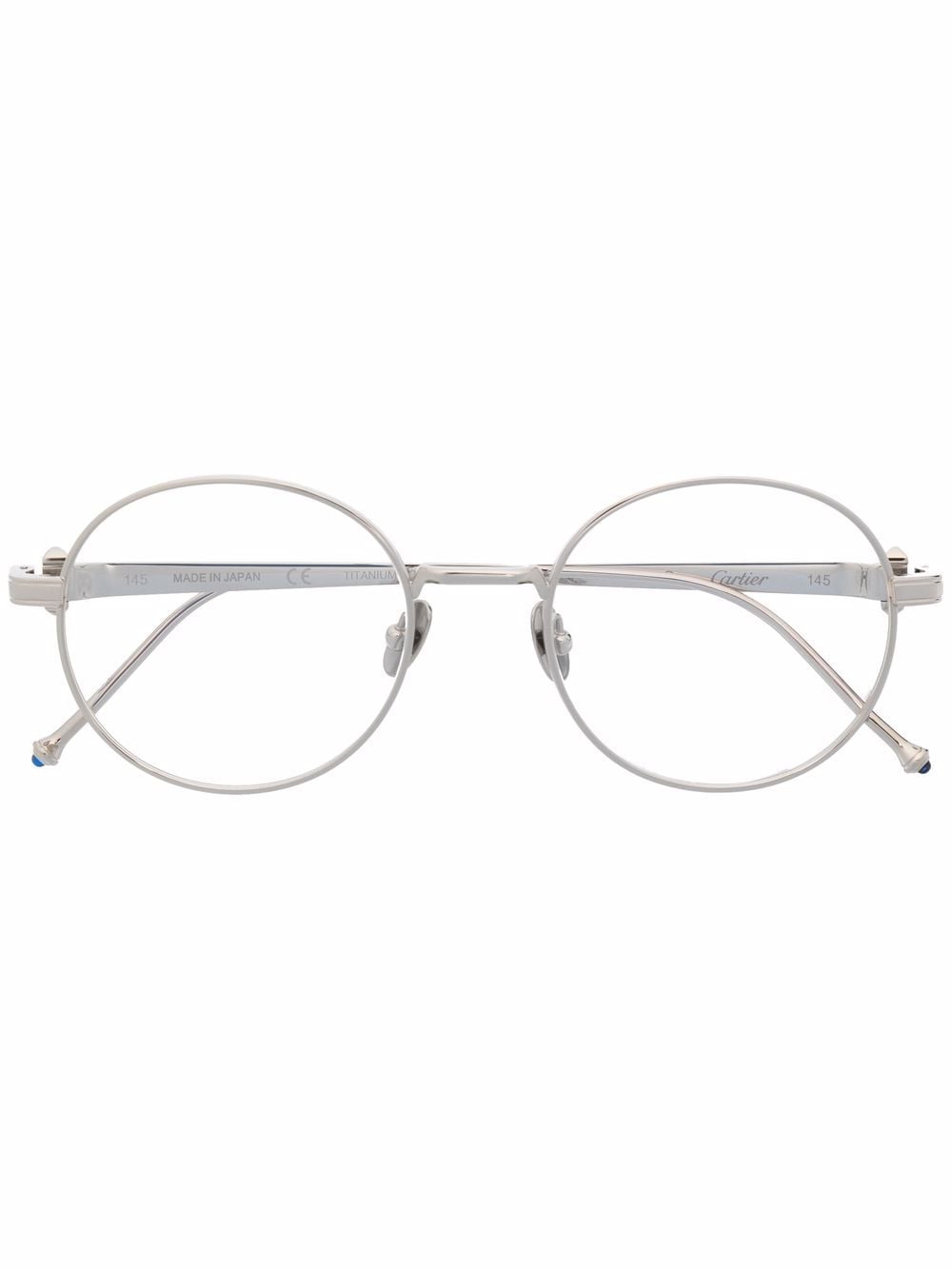 Cartier Eyewear Pasha round-frame glasses - Silver von Cartier Eyewear