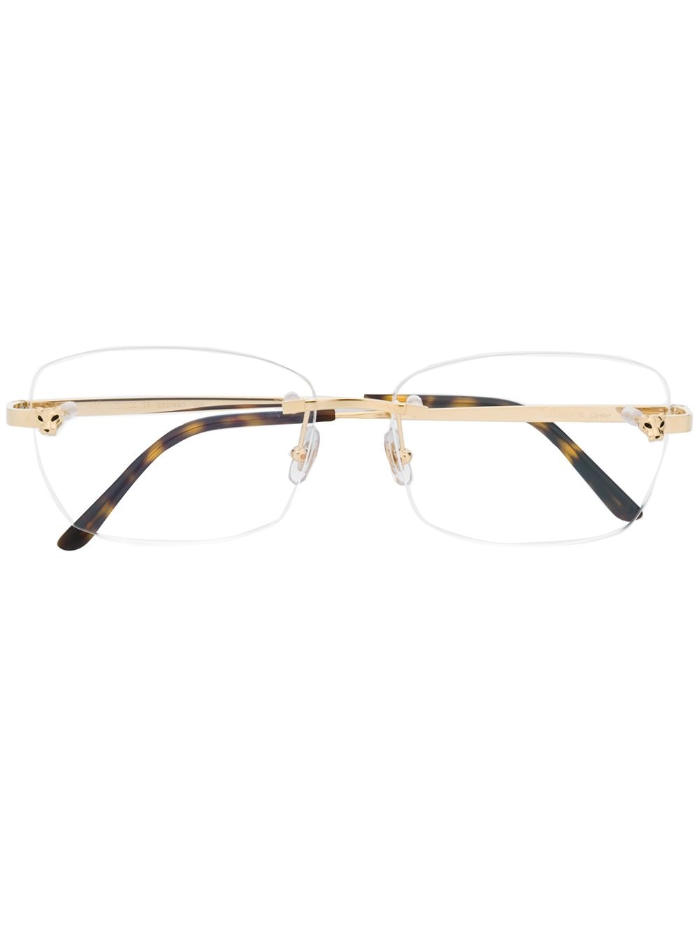 Cartier Eyewear Rectangular lens glasses - Gold von Cartier Eyewear